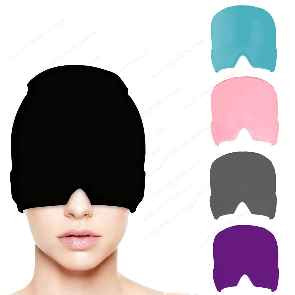 Bonnet froid relaxant en gel à couverture 360° — détail du produit