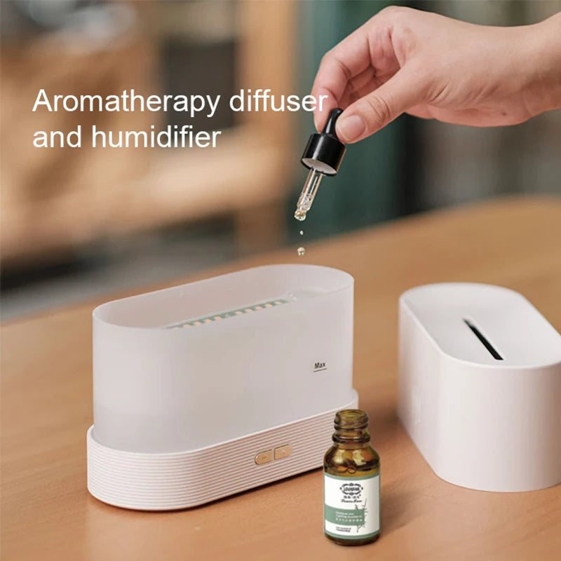 Diffuseur d'arômes effet flamme 180 ml avec humidificateur — détail du produit