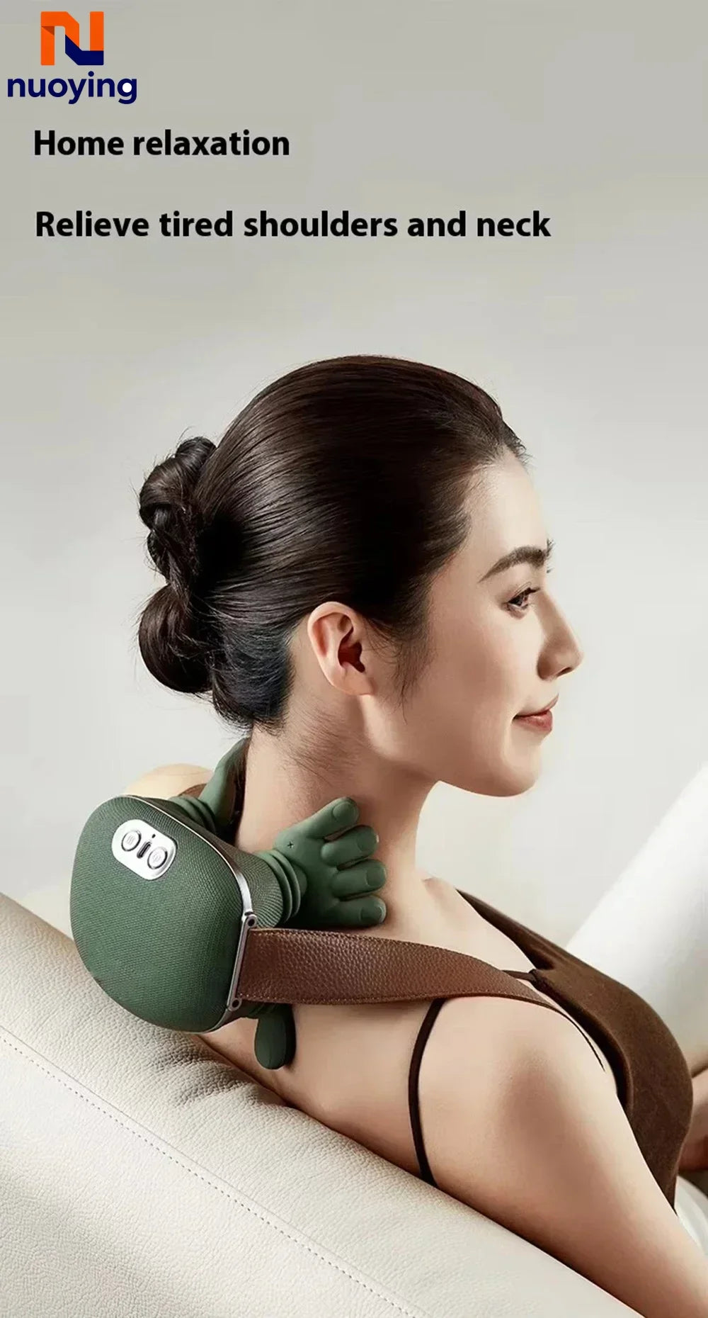Châle de Massage Pétrissant Sans Fil — Nuque & Épaules