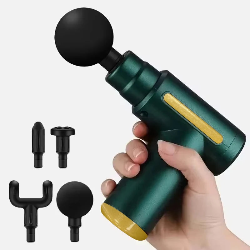Pistolet de massage à percussion avec 4 têtes interchangeables — vue principale