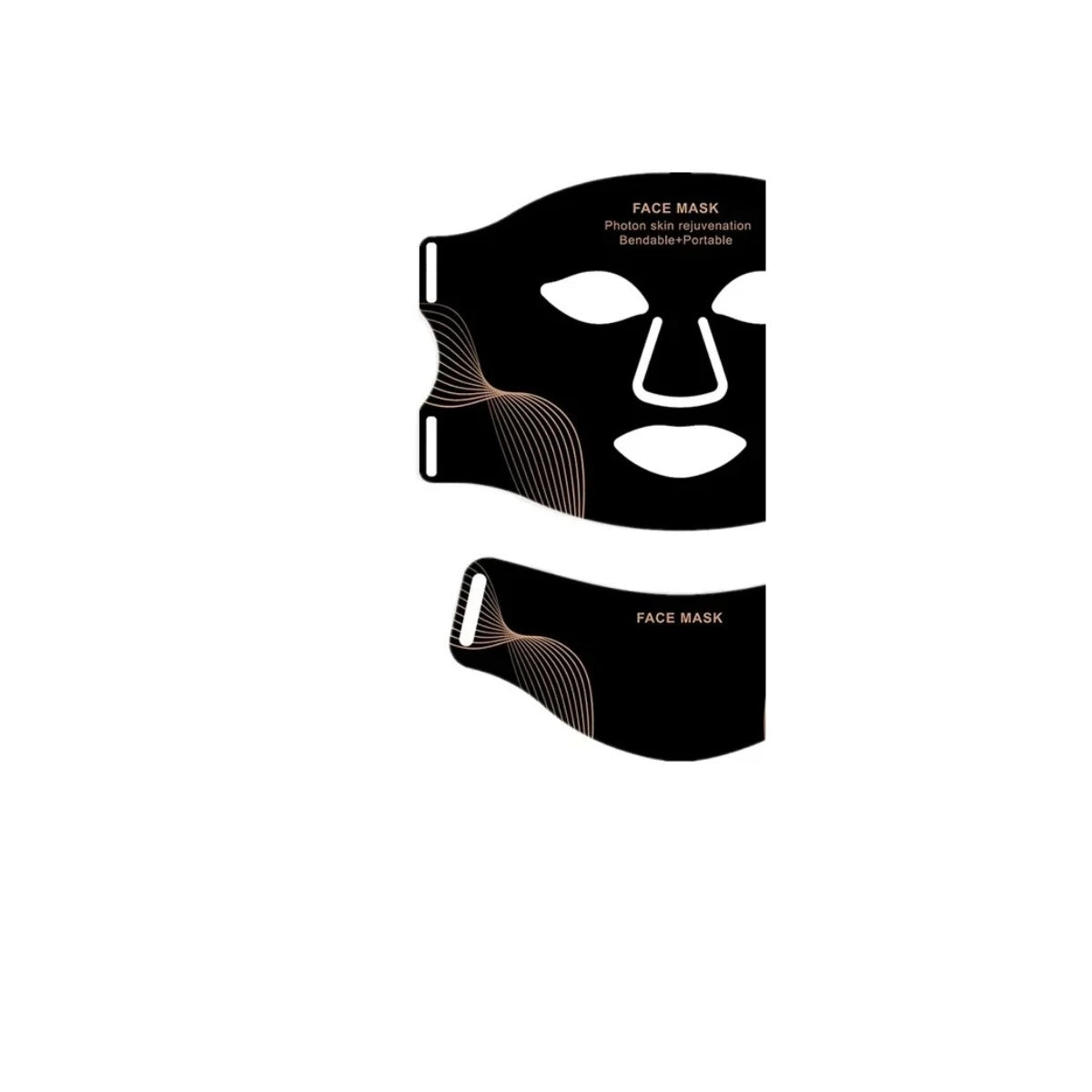 Masque LED visage et cou en silicone, luminothérapie 7 couleurs — vue principale