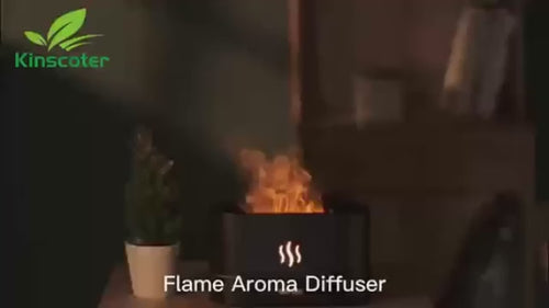 Diffuseur d'arômes effet flamme 180 ml avec humidificateur — vidéo de présentation